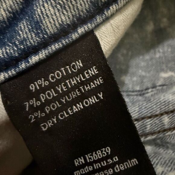 Monfrere distressed splatter paint denim skinny jeans size 32 - Picture 5 of 6